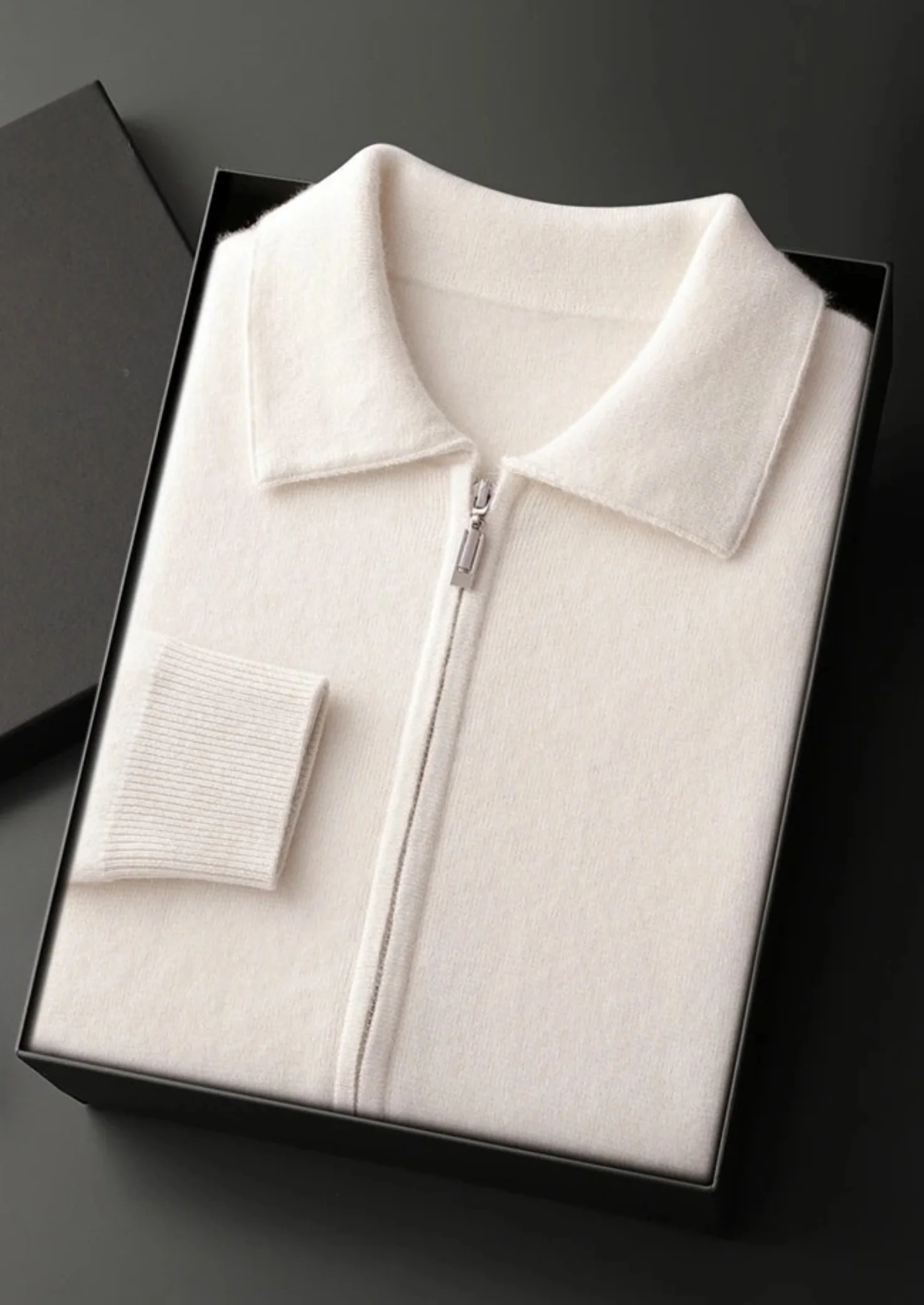 Zip Polo Cardigan