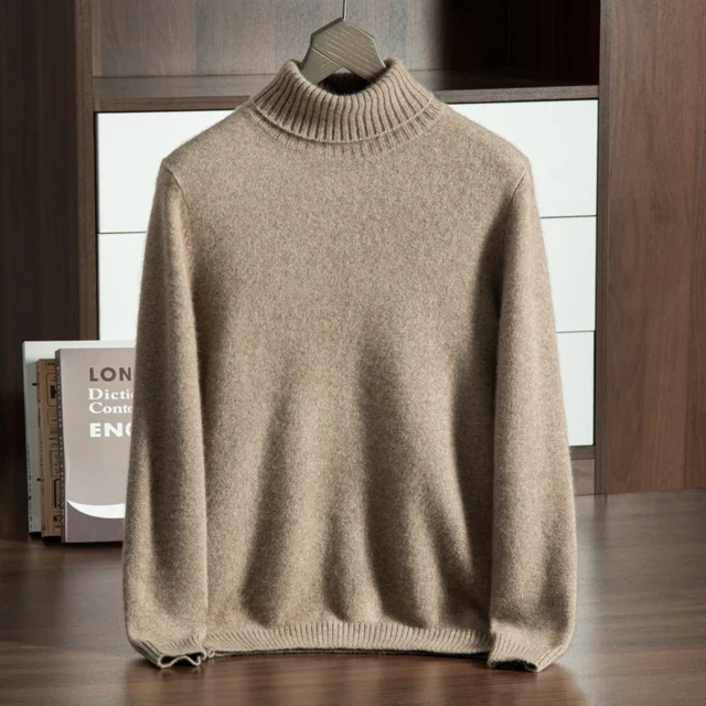Men’s Ribbed Turtleneck Sweater