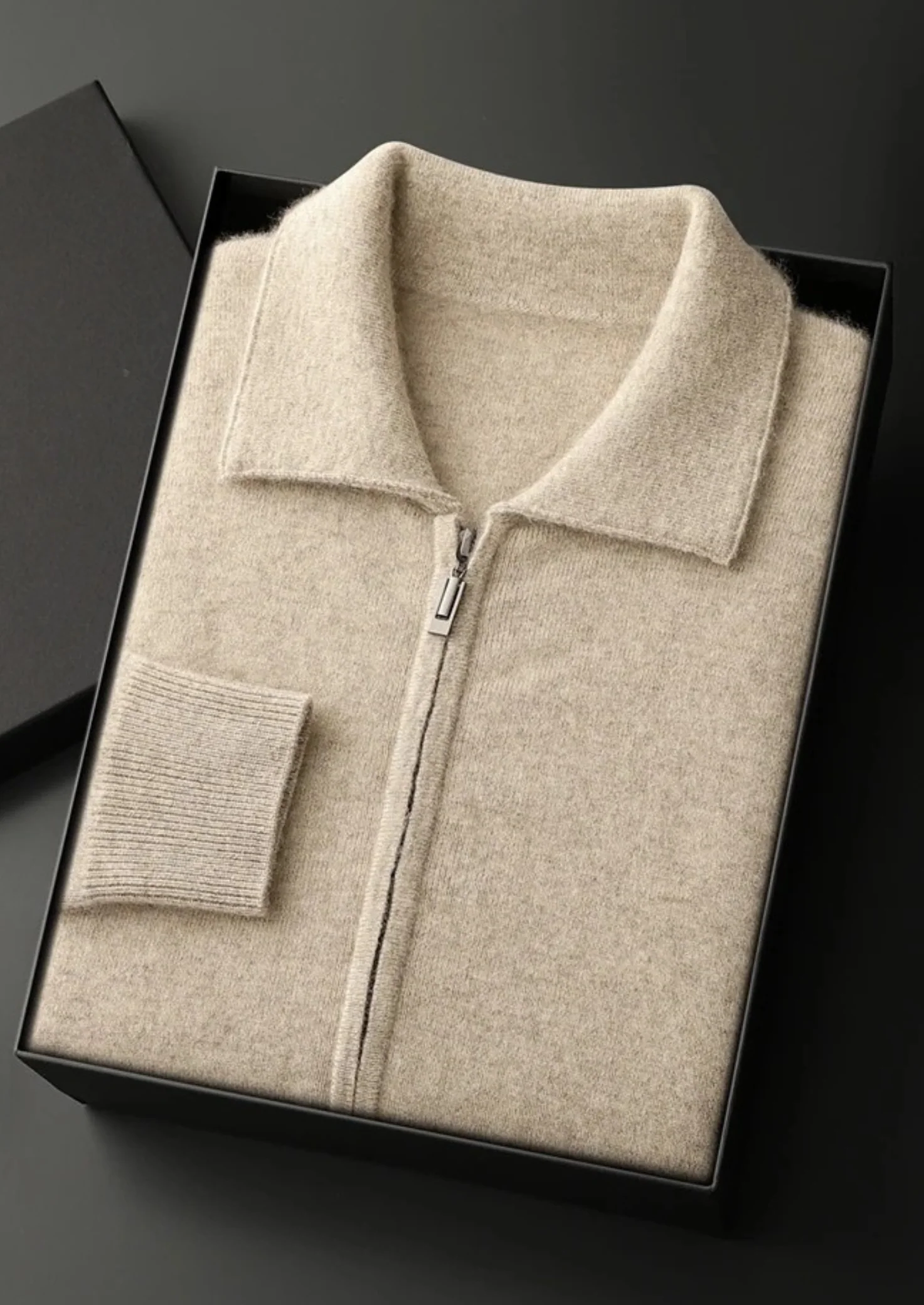 Zip Polo Cardigan