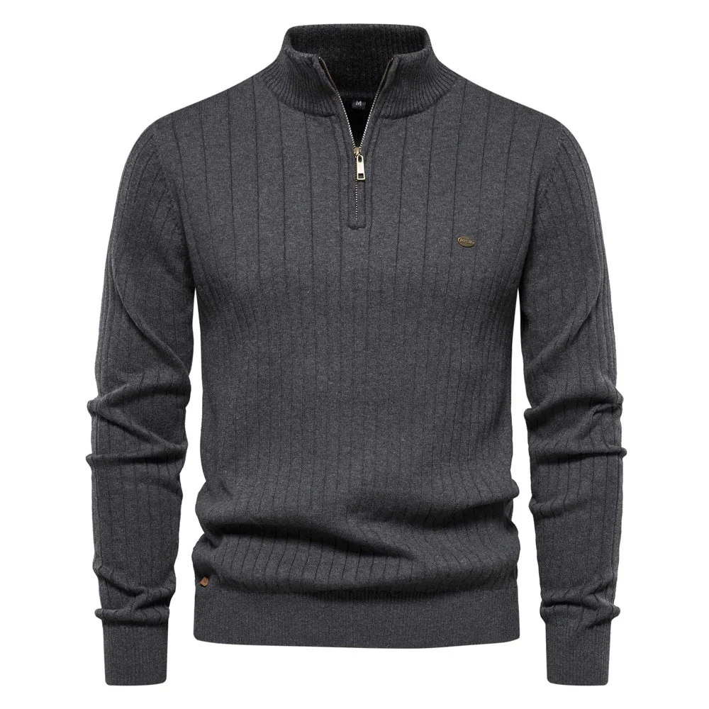 Men’s Quarter-Zip Pullover Sweater