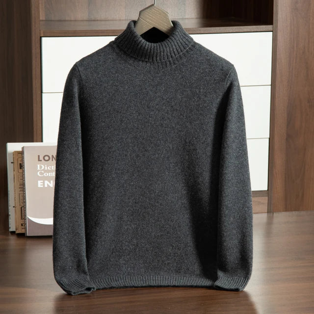 Men’s Ribbed Turtleneck Sweater