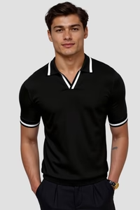 Men’s Contrast Trim Polo