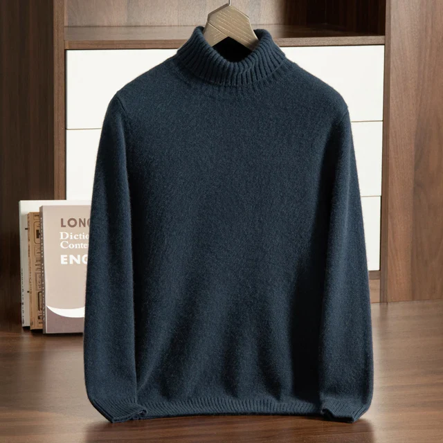 Men’s Ribbed Turtleneck Sweater