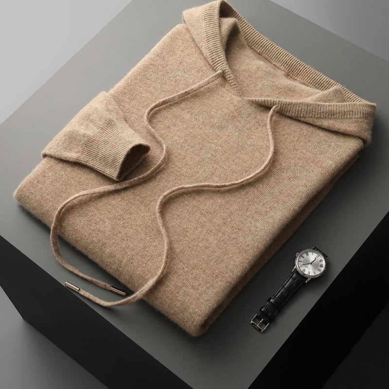 Men’s Knit Hooded Sweater
