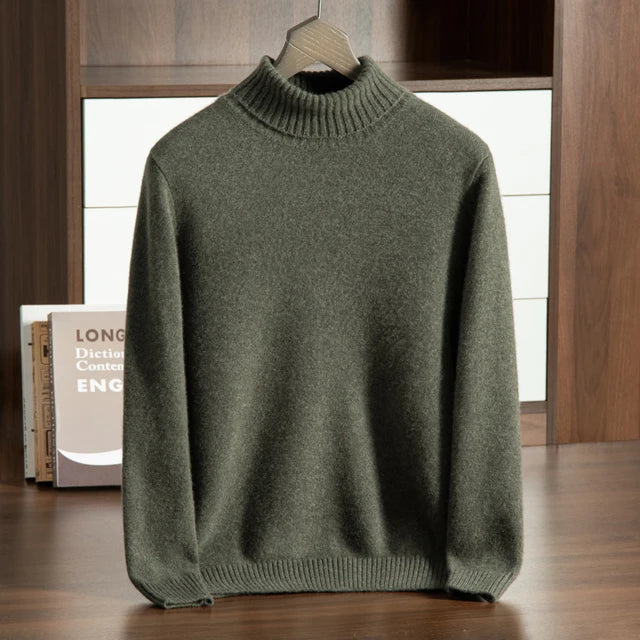 Men’s Ribbed Turtleneck Sweater