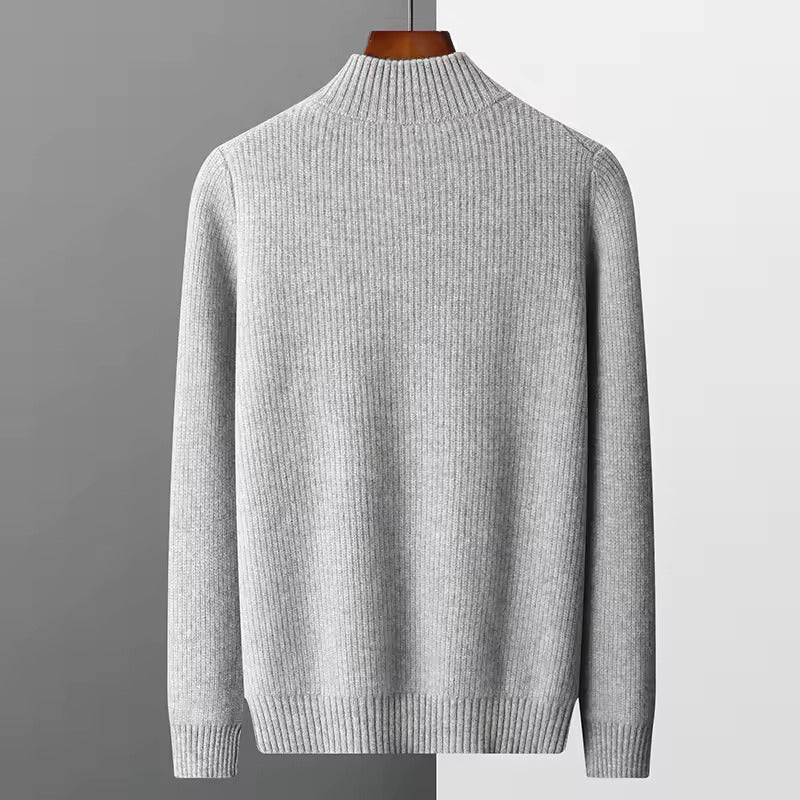 Men’s Ribbed Full-Zip Sweater