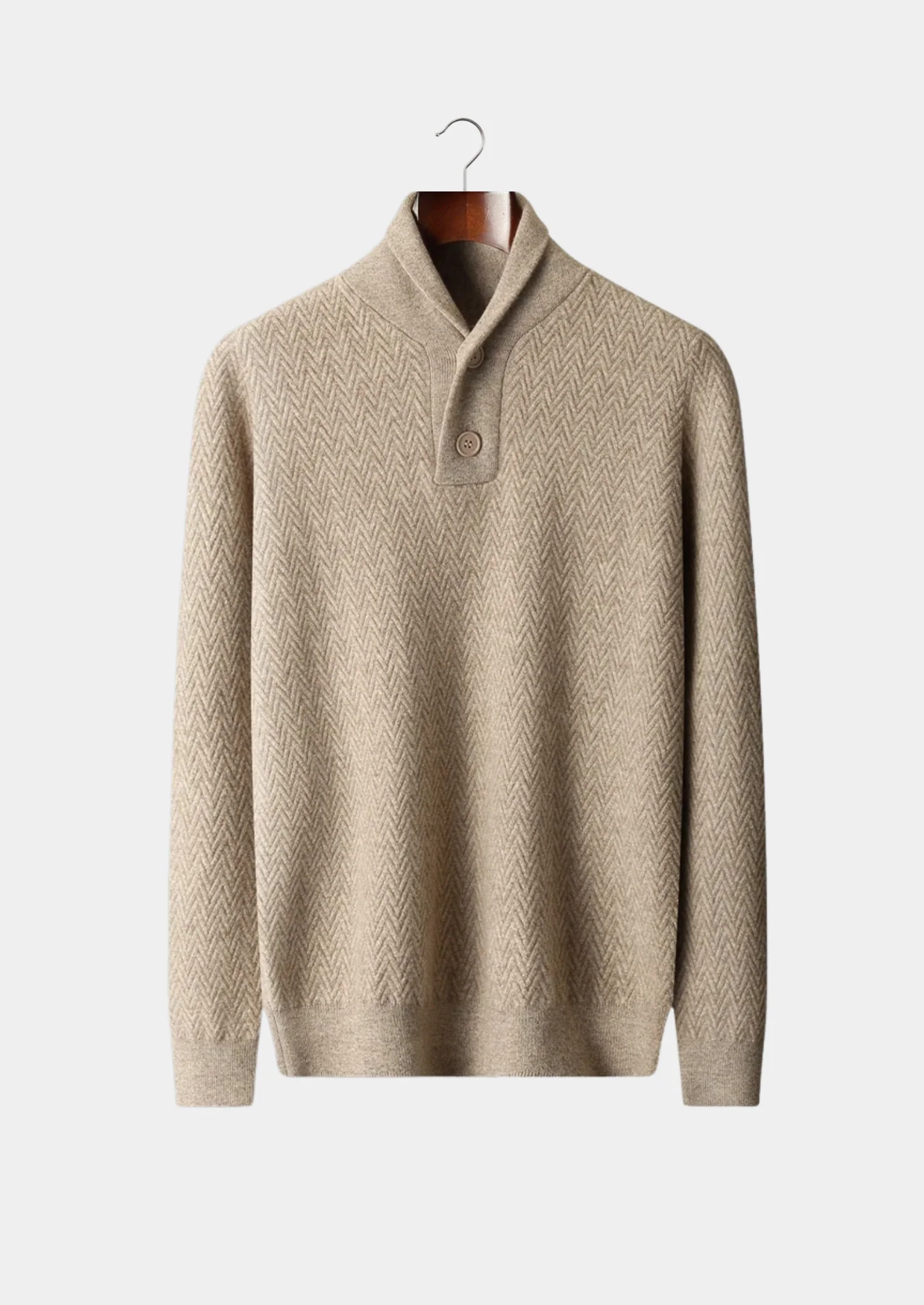 Men’s Zigzag Button Sweater