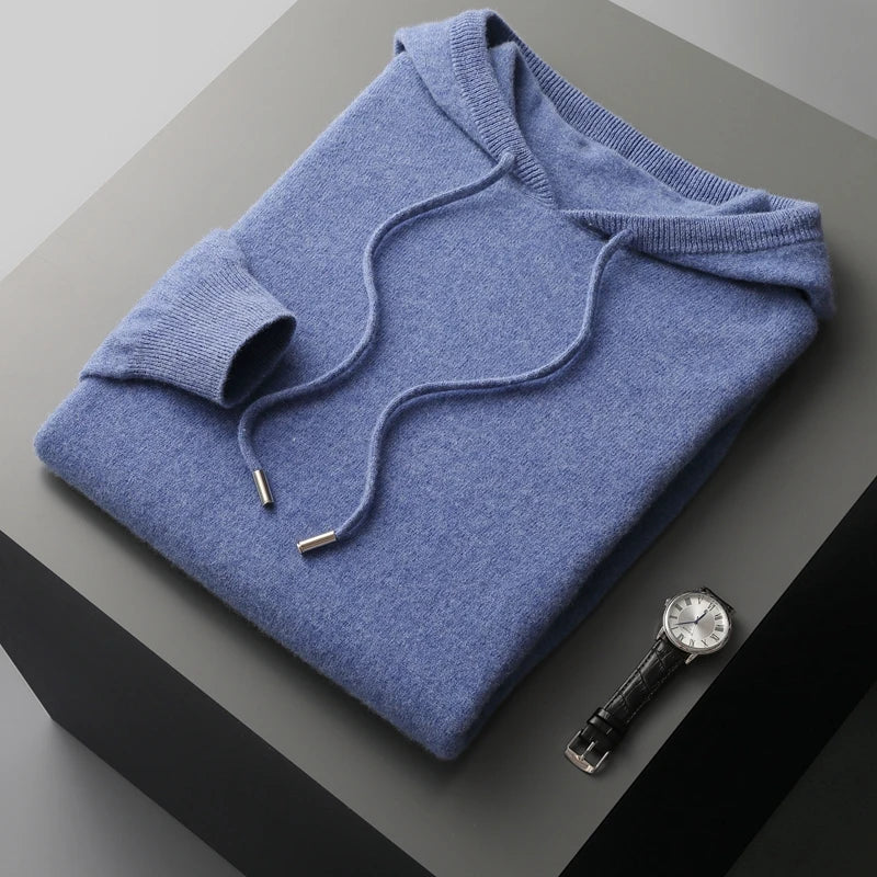 Men’s Knit Hooded Sweater
