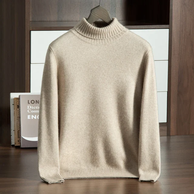 Men’s Ribbed Turtleneck Sweater
