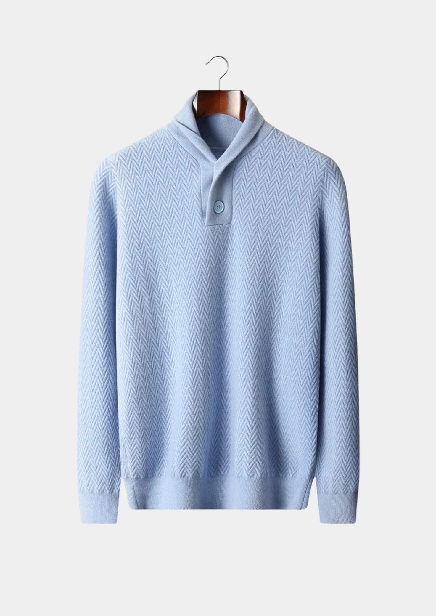Men’s Zigzag Button Sweater