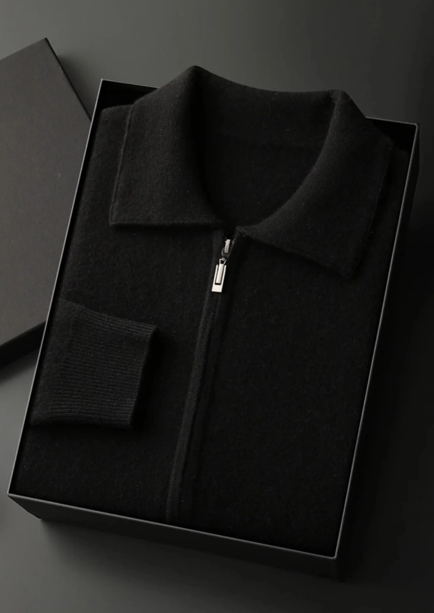 Zip Polo Cardigan