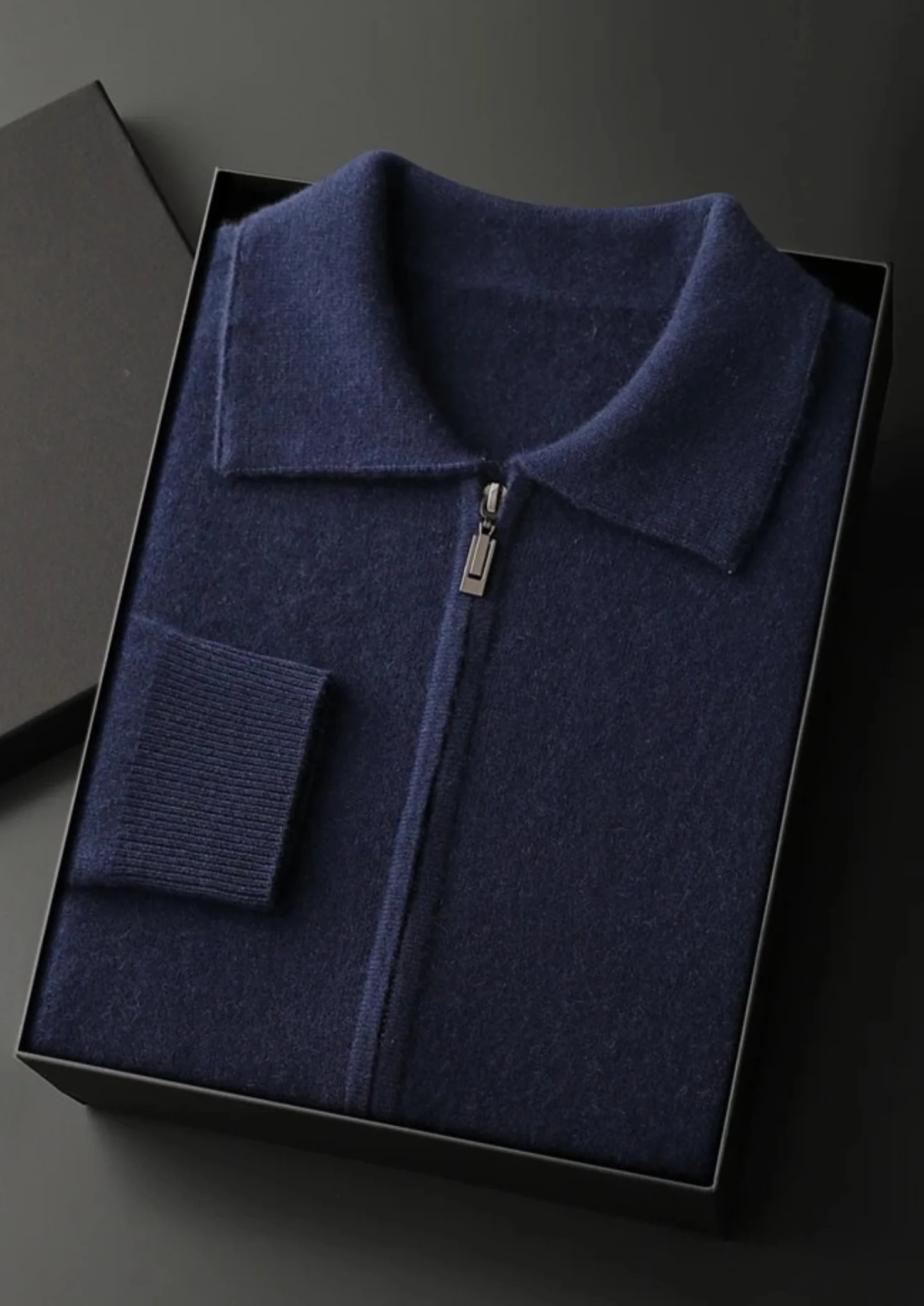 Zip Polo Cardigan